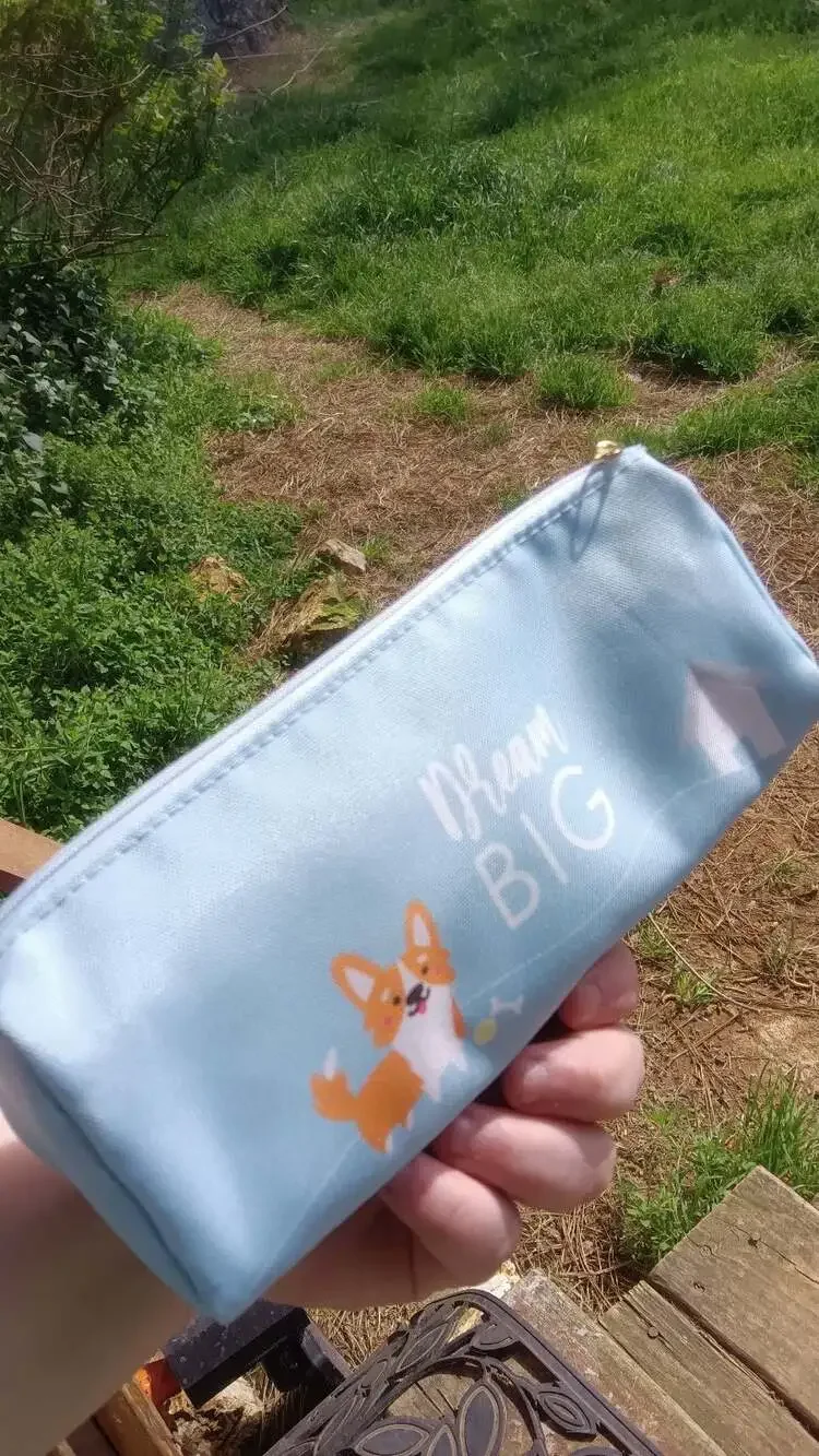 Corgi Pouch and bookmark bundle set!